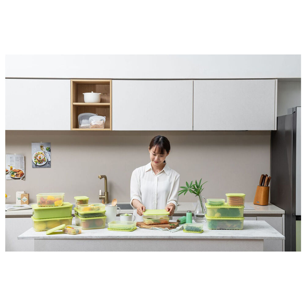 Wahu LocknLock Fresh Block 330ml Food Storage Container Set 14.6x10.3cm Green (2 Pieces) — image 4