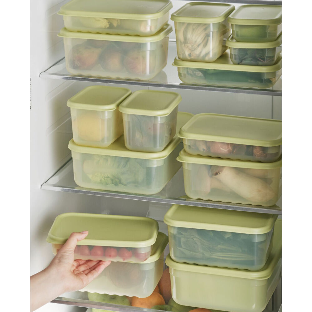 Wahu 2pc LocknLock Fresh Block 760ml Food Storage Container Set 20.6x14.6cm Green (2 Pack) — image 7