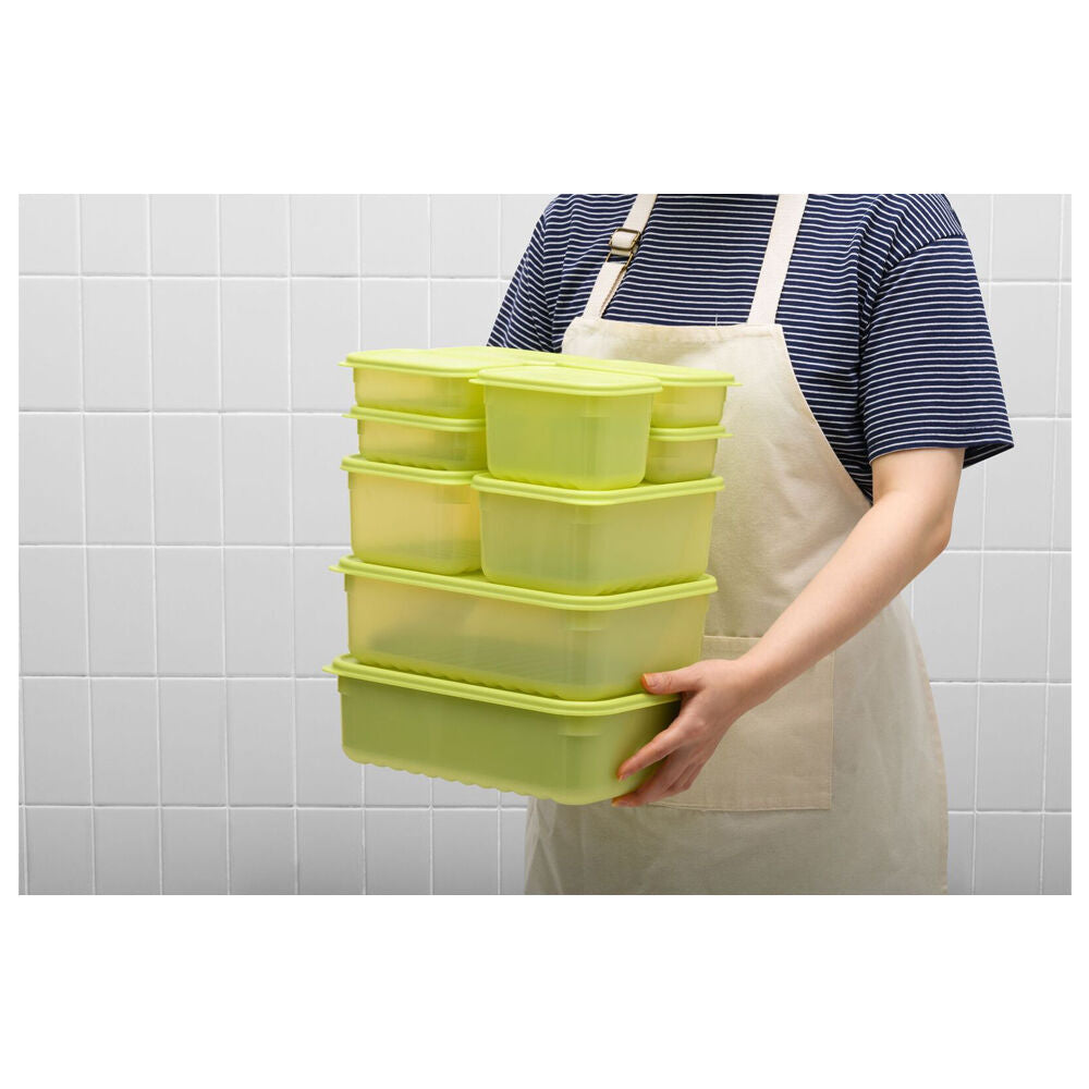 Wahu LocknLock Fresh Block 3.2L Food Storage Container Set 29.2x20.6cm Green (2 Pieces) — image 3