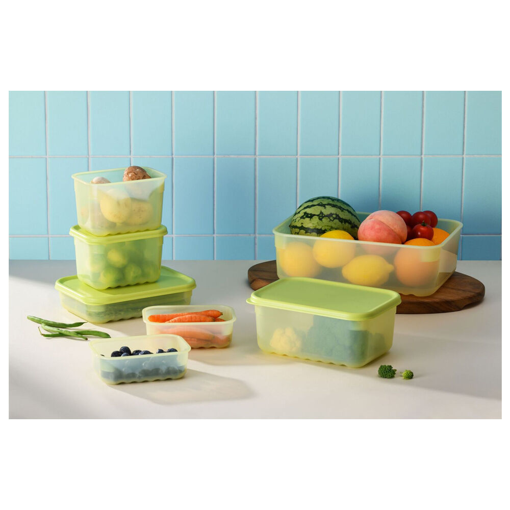 Wahu LocknLock Fresh Block 3.2L Food Storage Container Set 29.2x20.6cm Green (2 Pieces) — image 4