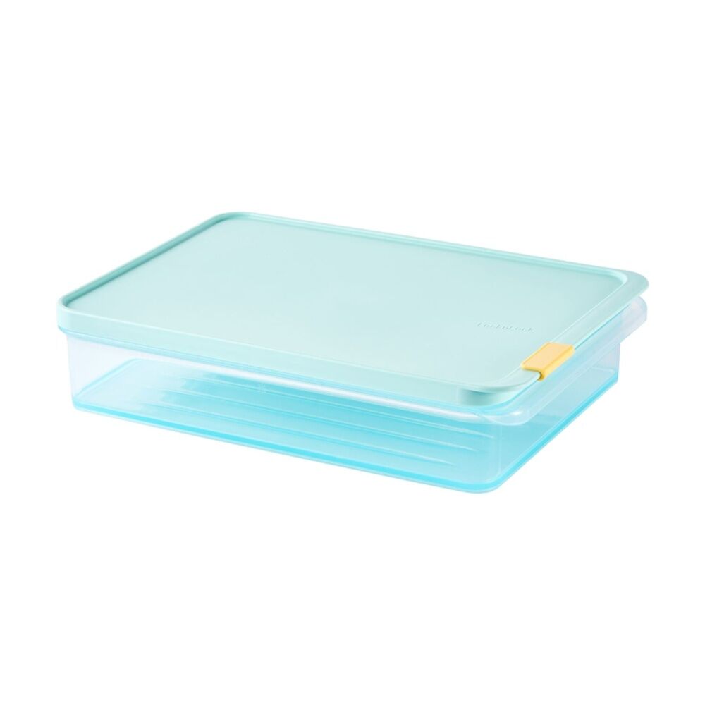 Locknlock Freezer Fit Food Storage Container Microwave Safe 2.2L Blue Lid (2 Pack) — image 2