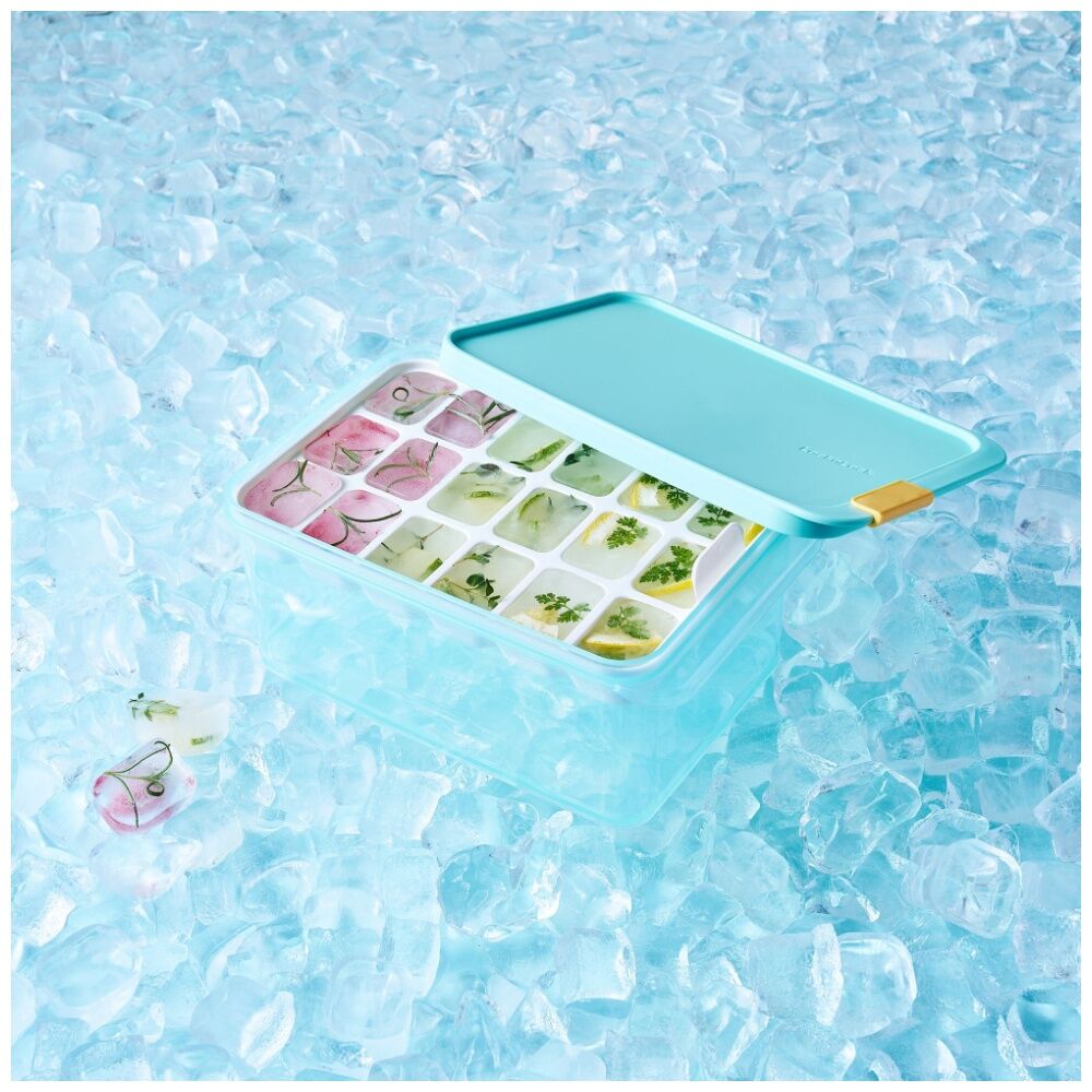 Locknlock Freezer Fit Food Container Microwave Safe w/15ml Divide 1.65L Blue (2 Pack) — image 4