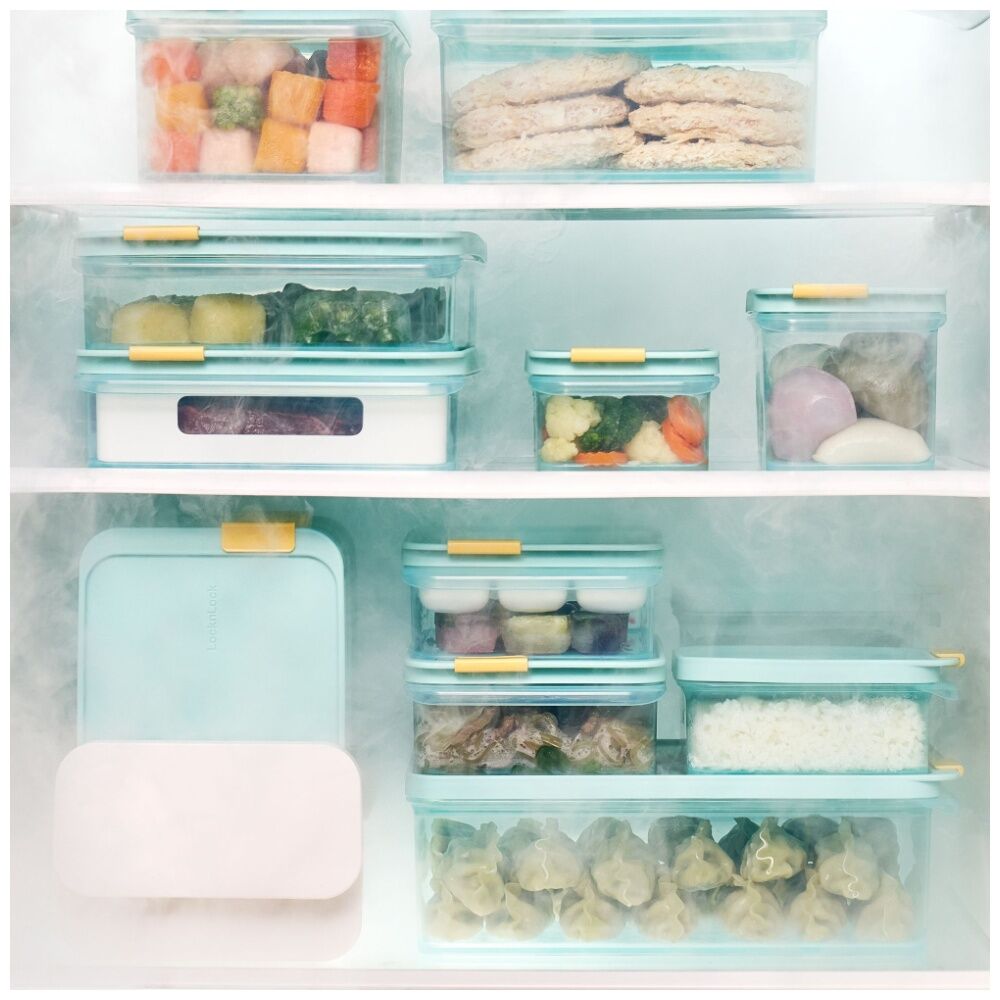 Locknlock Freezer Fit Food Storage Container Set Microwave Safe Blue (8 Pieces) — image 2