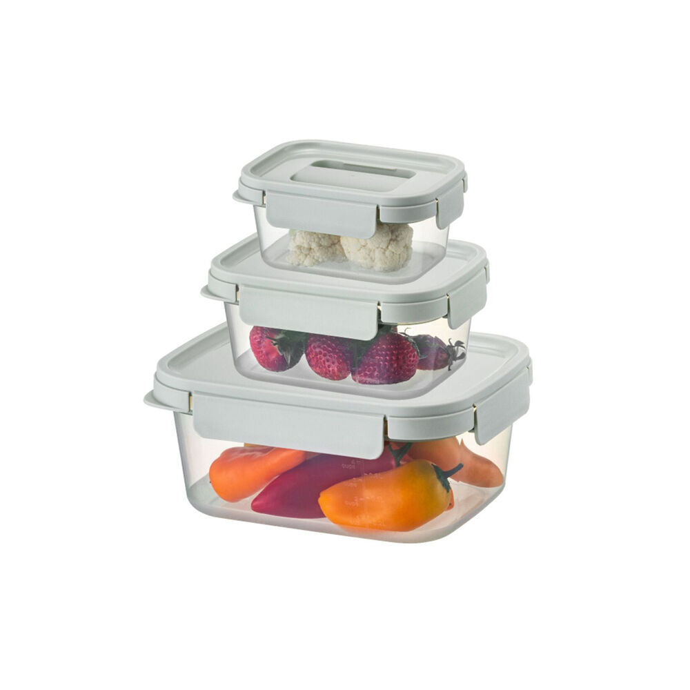 Wahu 3pc LocknLock Nestopia Silicone Food Stoarage Container Set 500ml/920ml/1.6L (2 Pack) — image 4