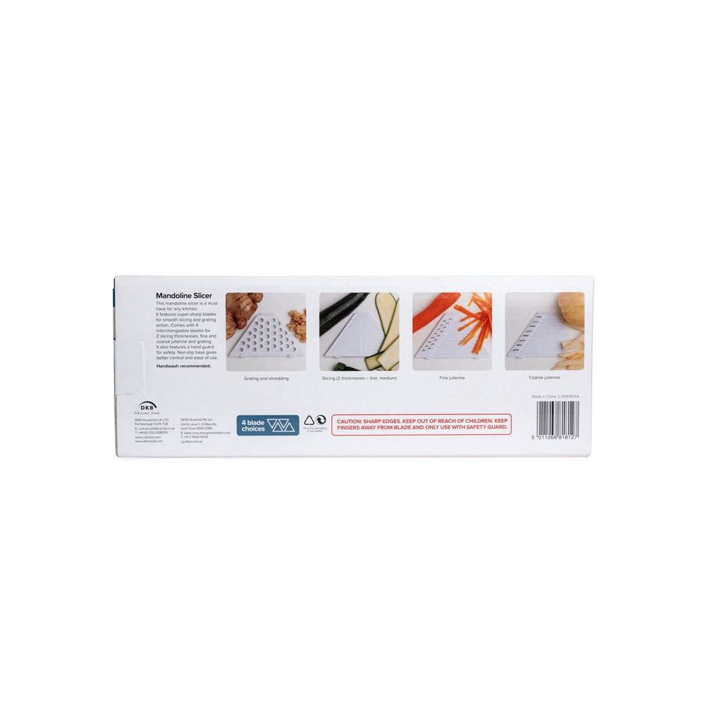 Culinare Mandoline Slicer w/ 4 Blades Fruit/Vegetable Slicer - White (2 Pack) — image 10