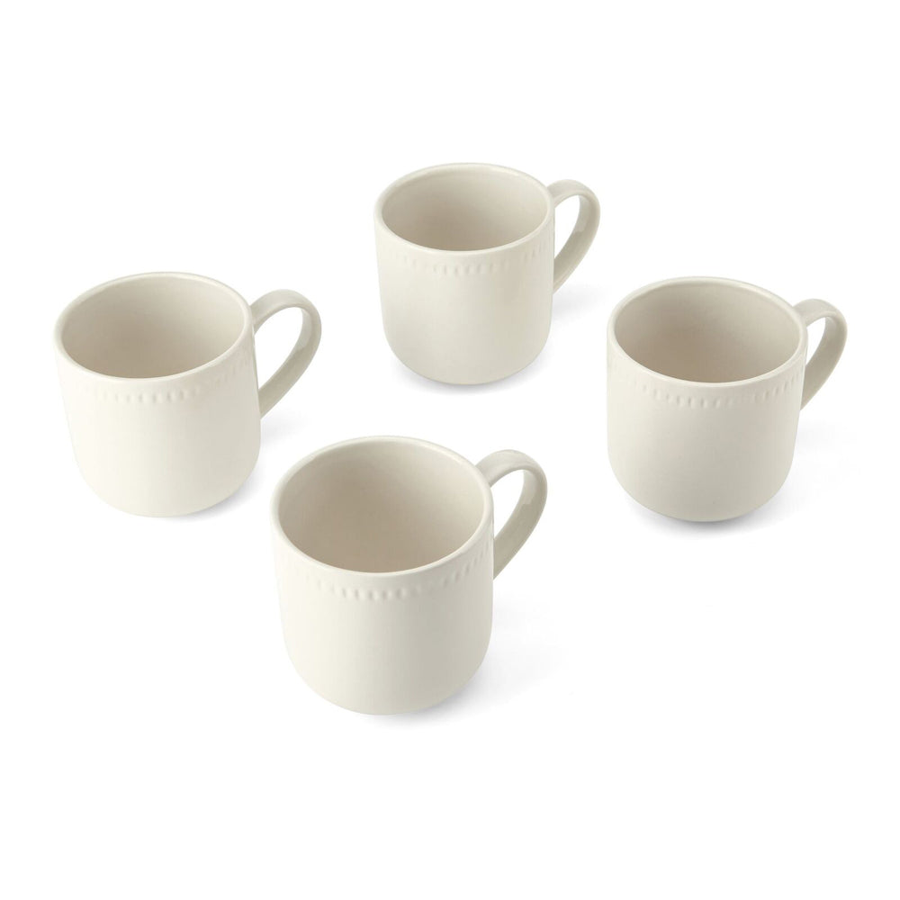 Mikasa Cranborne Stoneware Everyday Dining Mug/Cup Set, 320ml - Cream (4 Pieces) — image 2