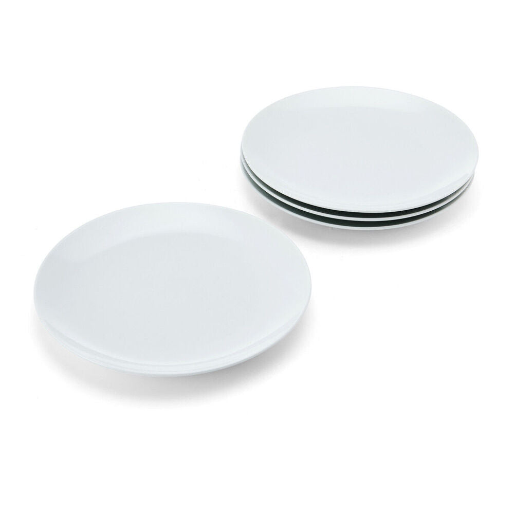 Mikasa Chalk Kitchen Porcelain Side Plate Tableware Dining Set, 21cm, White (4 Pieces) — image 5