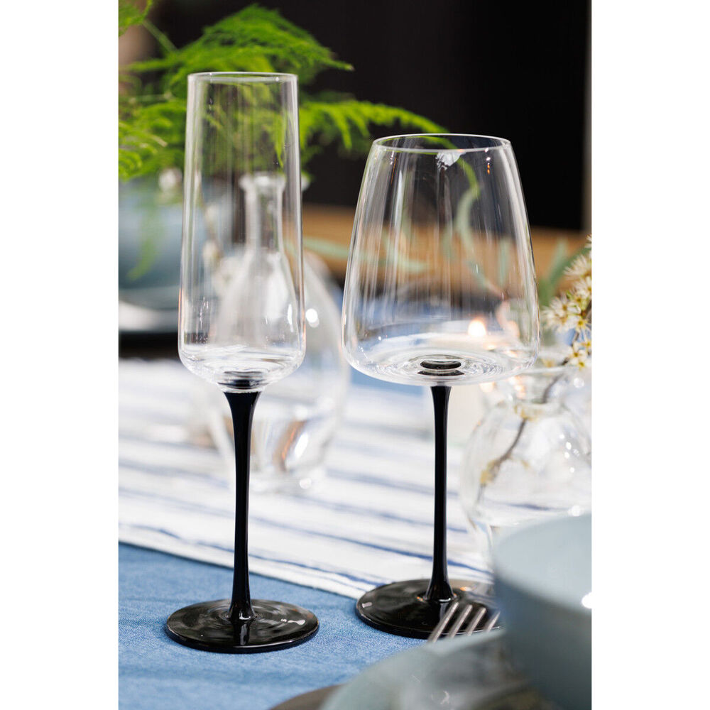 Mikasa Palermo Crystal Champagne Flute Tableware Dining Set, 250ml (4 Pieces) — image 2