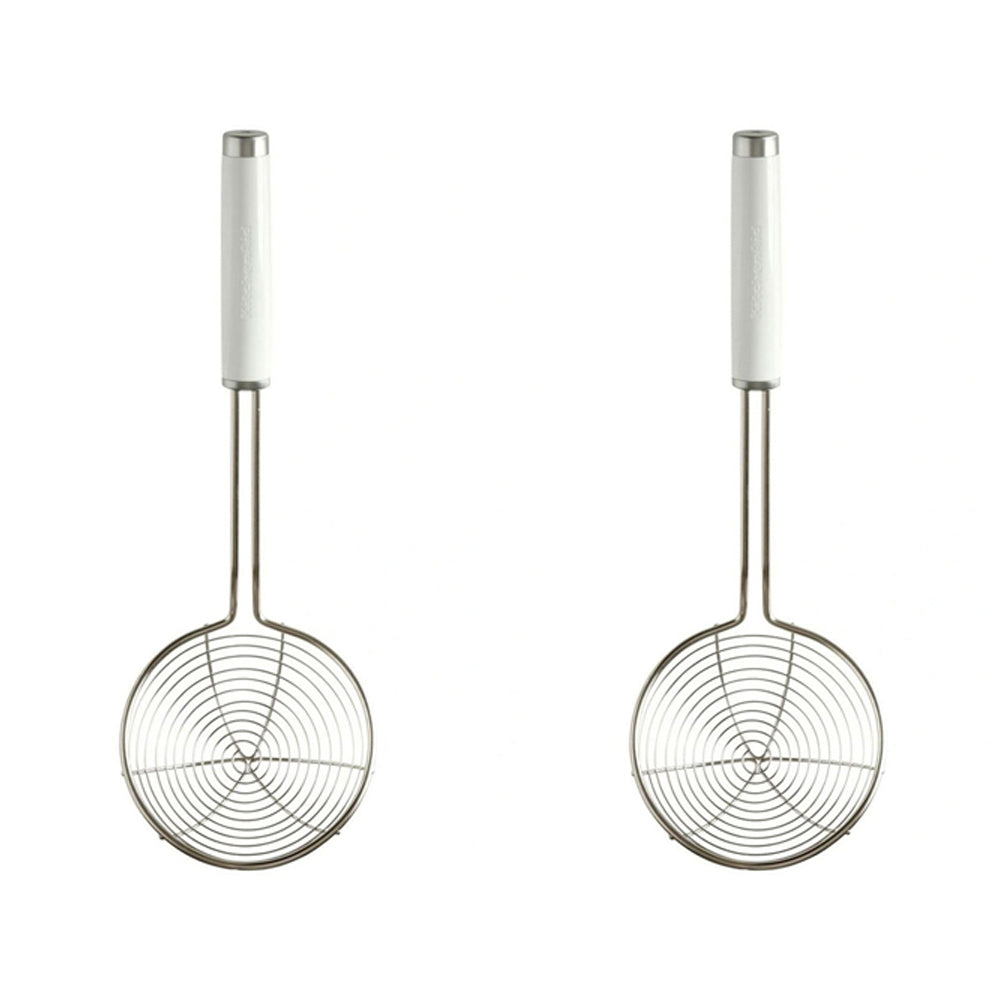 Kitchenaid Stainless Steel Wire Strainer Bowl w/ Handle 13cm - White (2 Pack)