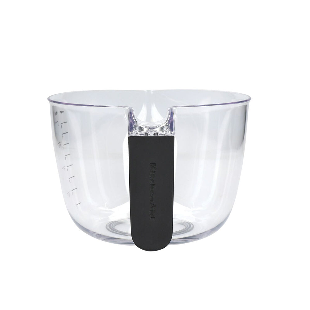 Kitchenaid Plastic Baking/Cooking Mixing Batter Bowl/Measuring Jug 2L Clear (2 Pack)