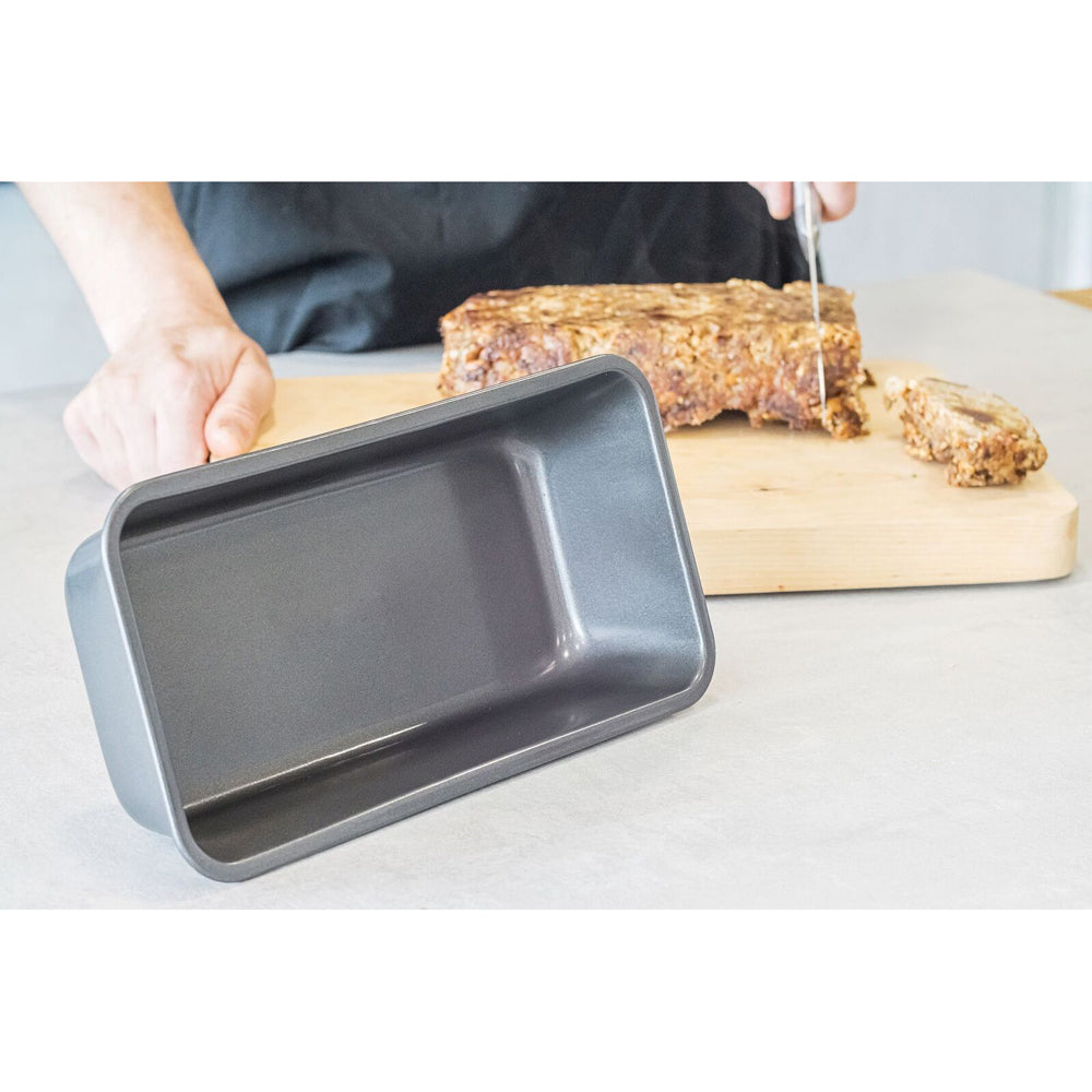 Mastercraft 28x13cm Heavy Base Non-Stick Loaf/Bread Pan Baking Mould Large Black — image 4