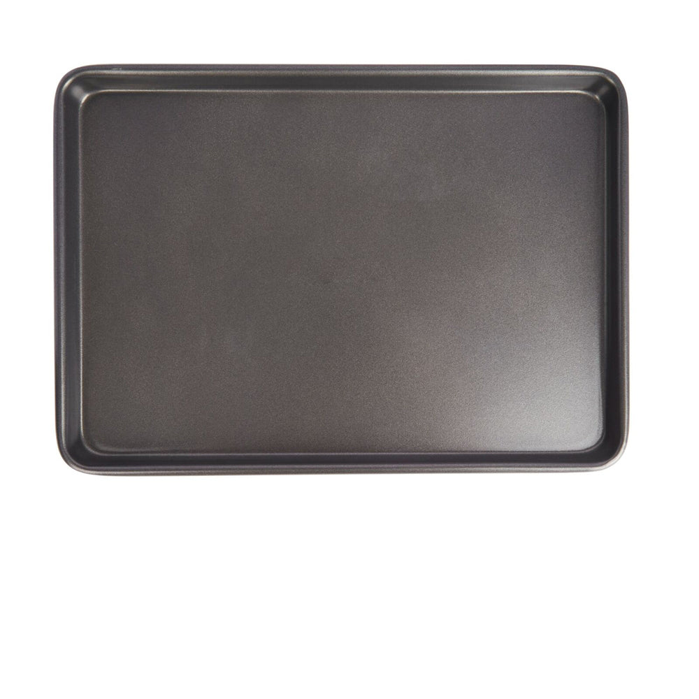 Mastercraft 35x25cm Heavy Base Non-Stick Bake Tray Kitchen Baking Pan Black (2 Pack) — image 3