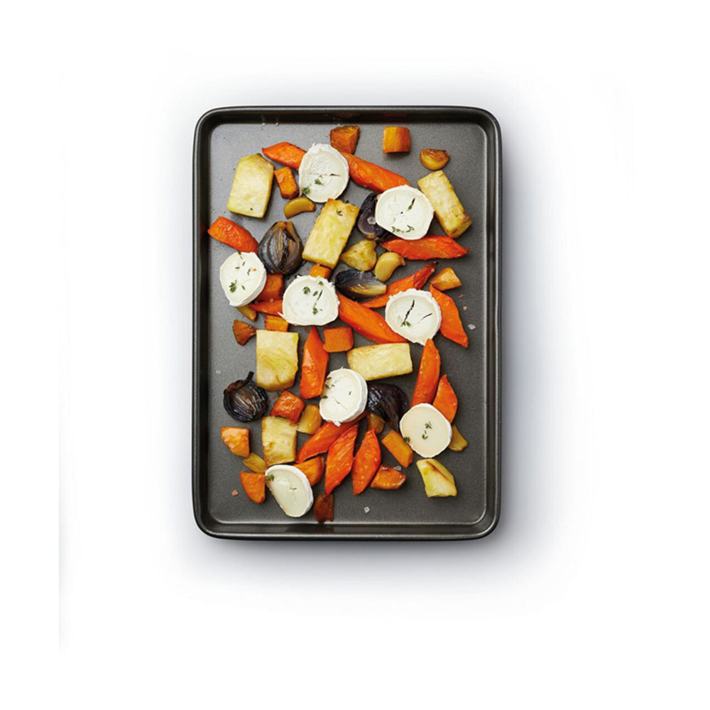 Mastercraft 35x25cm Heavy Base Non-Stick Bake Tray Kitchen Baking Pan Black (2 Pack) — image 7