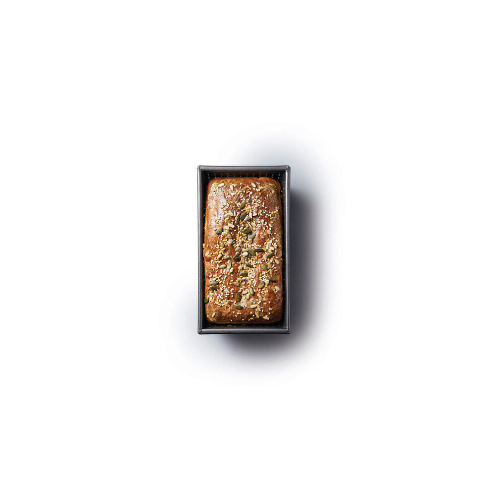 Mastercraft 16x10cm Crusty Bake Non-Stick Box Sided Loaf/Bread Pan - Black (2 Pack)