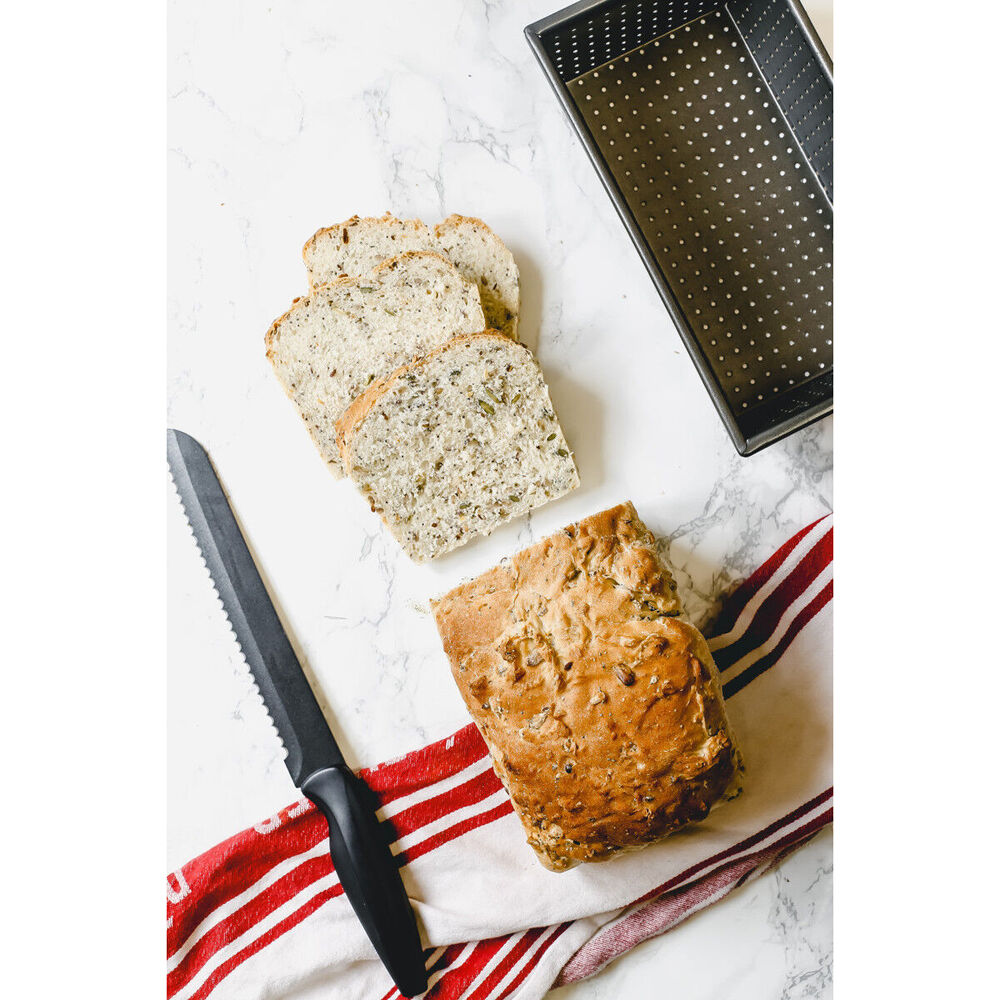 Mastercraft 16x10cm Crusty Bake Non-Stick Box Sided Loaf/Bread Pan - Black (2 Pack) — image 2