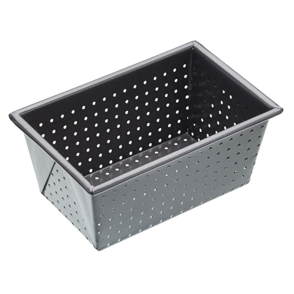 Mastercraft 16x10cm Crusty Bake Non-Stick Box Sided Loaf/Bread Pan Baking Black