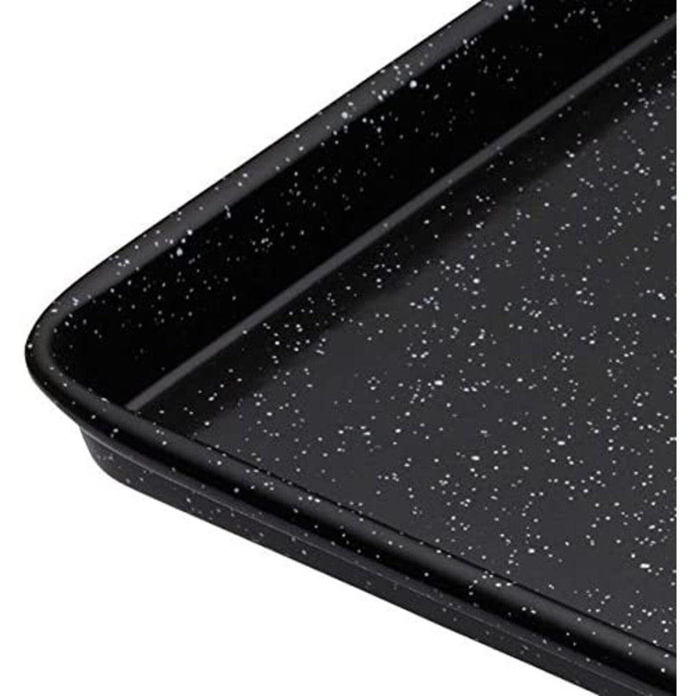 Mastercraft Pro Vitreous 39x27cm Enamel Rectangle Baking Tray Roasting Pan Black — image 3