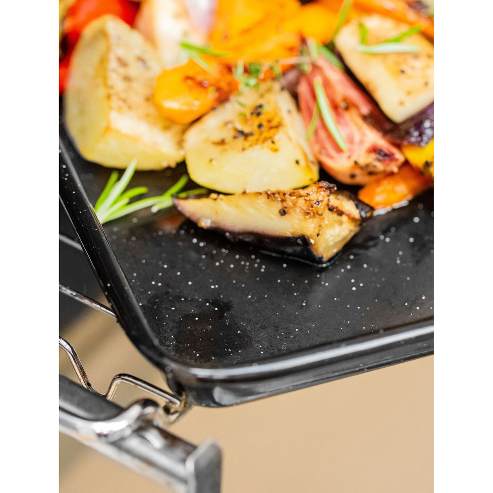 Mastercraft Pro Vitreous 39x27cm Enamel Rectangle Baking Tray Roasting Pan Black — image 4
