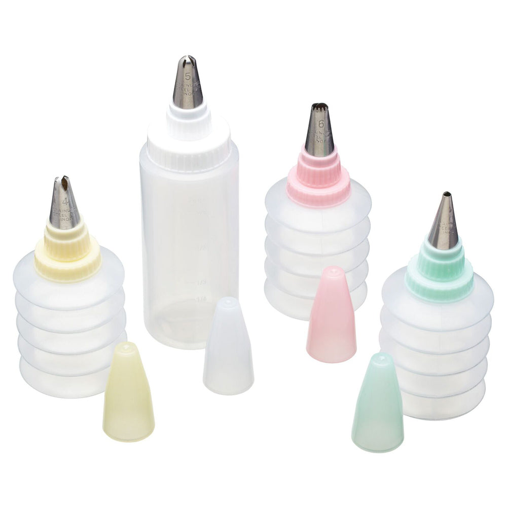 Mastercraft 90/290ml Bottle/Nozzle Cookie Cupcake Decorator Kit Baking Set (8 Pieces)