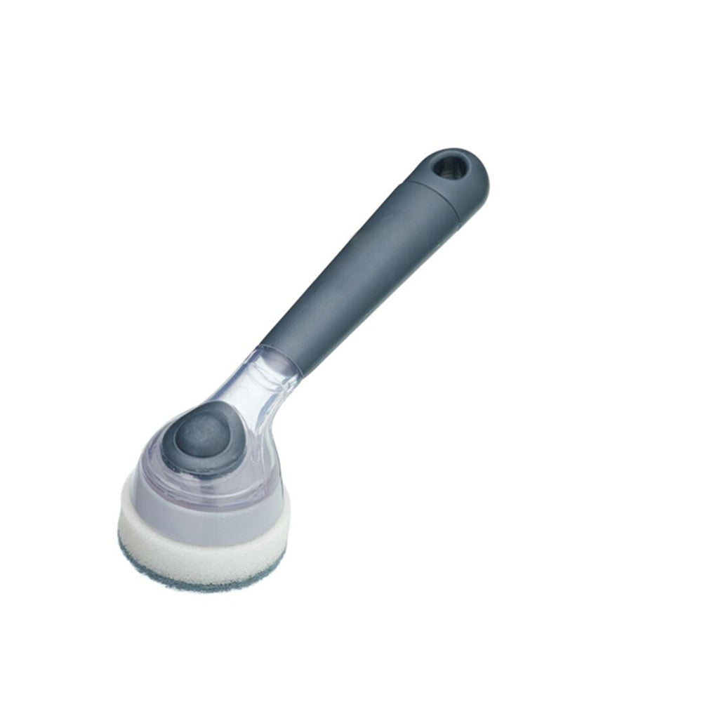 Mastercraft Soap Dispensing Dish Brush Kitchen Washing Cleaner 20cm Grey