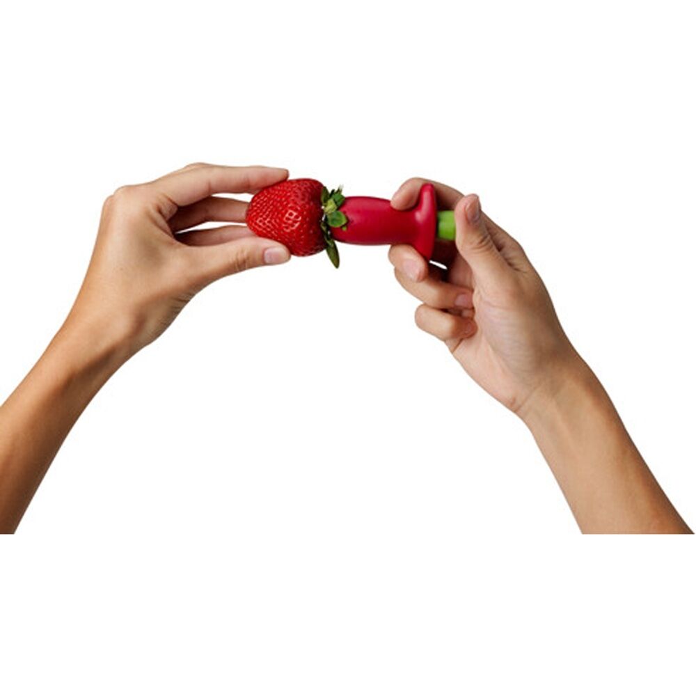 Chef'n StemGem Strawberry Huller Red Plastic Stainless Steel Kitchen Tool Chef'n — image 4