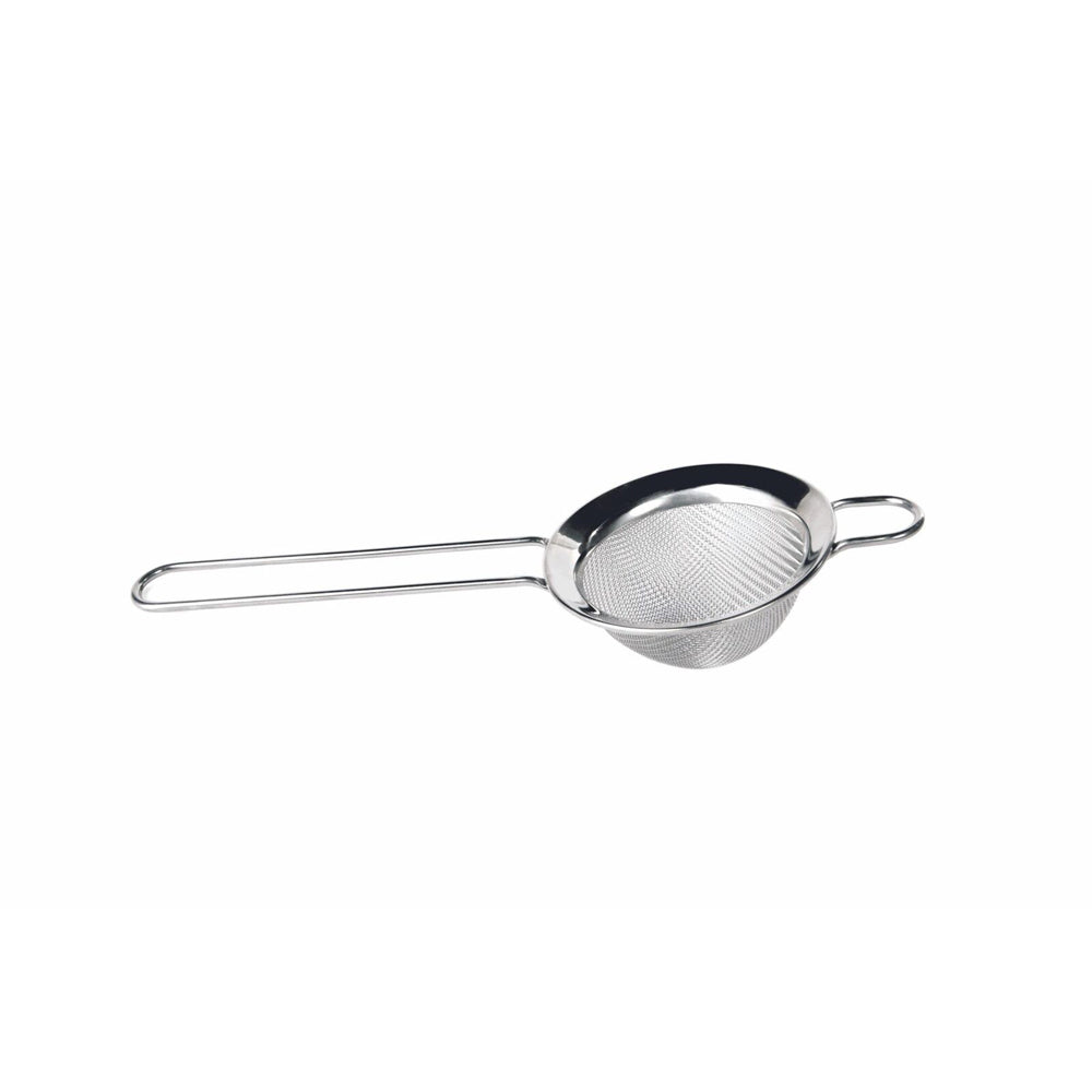 Cuisena Stainless Steel 8cm Strainer Pasta/Fruit Drainer w/ Long Handle Silver