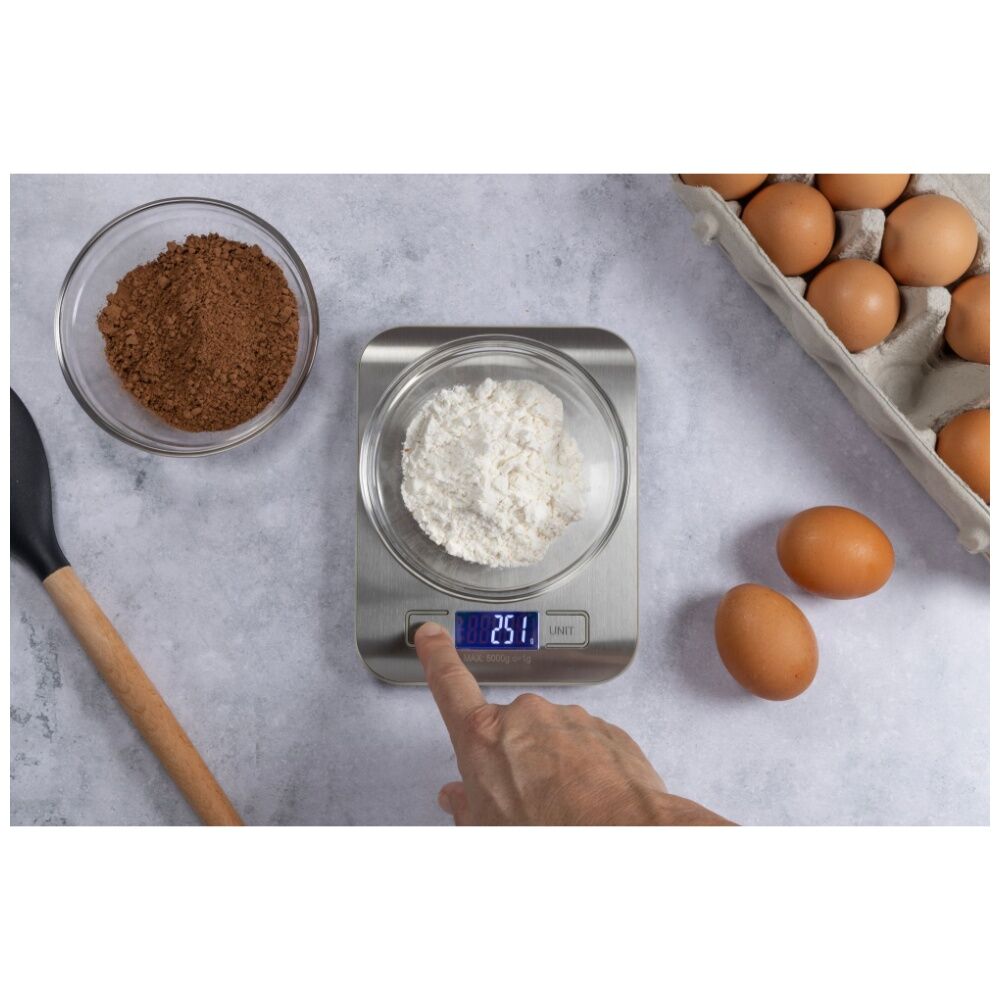 Cuisena 5kg Capacity Slime Line Digital Kitchen Food Scale Stainless Steel — image 4