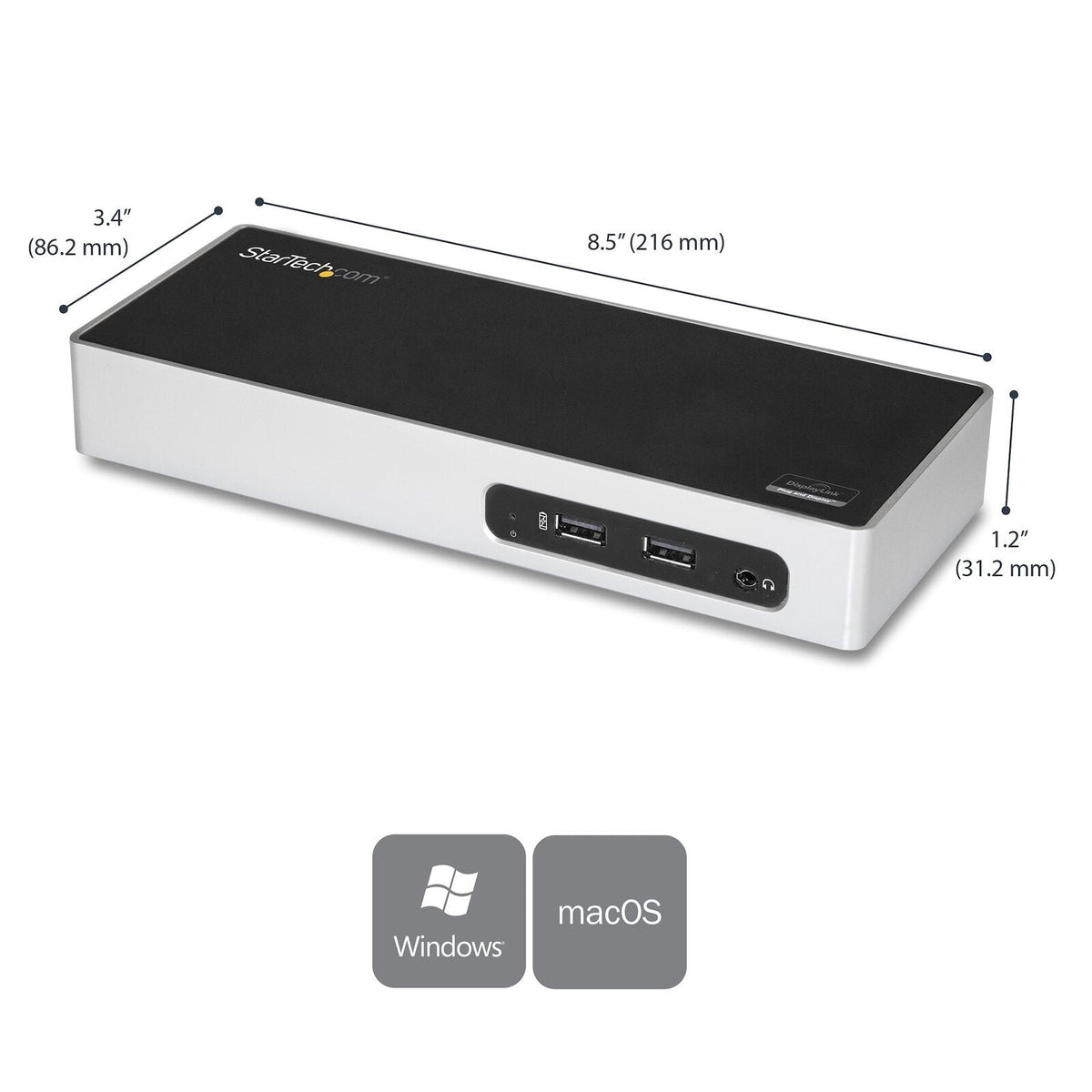 Star Tech Dual Monitor HDMI & Dvi/vga USB 3.0 Type-A Laptop Docking Station 5G — image 2