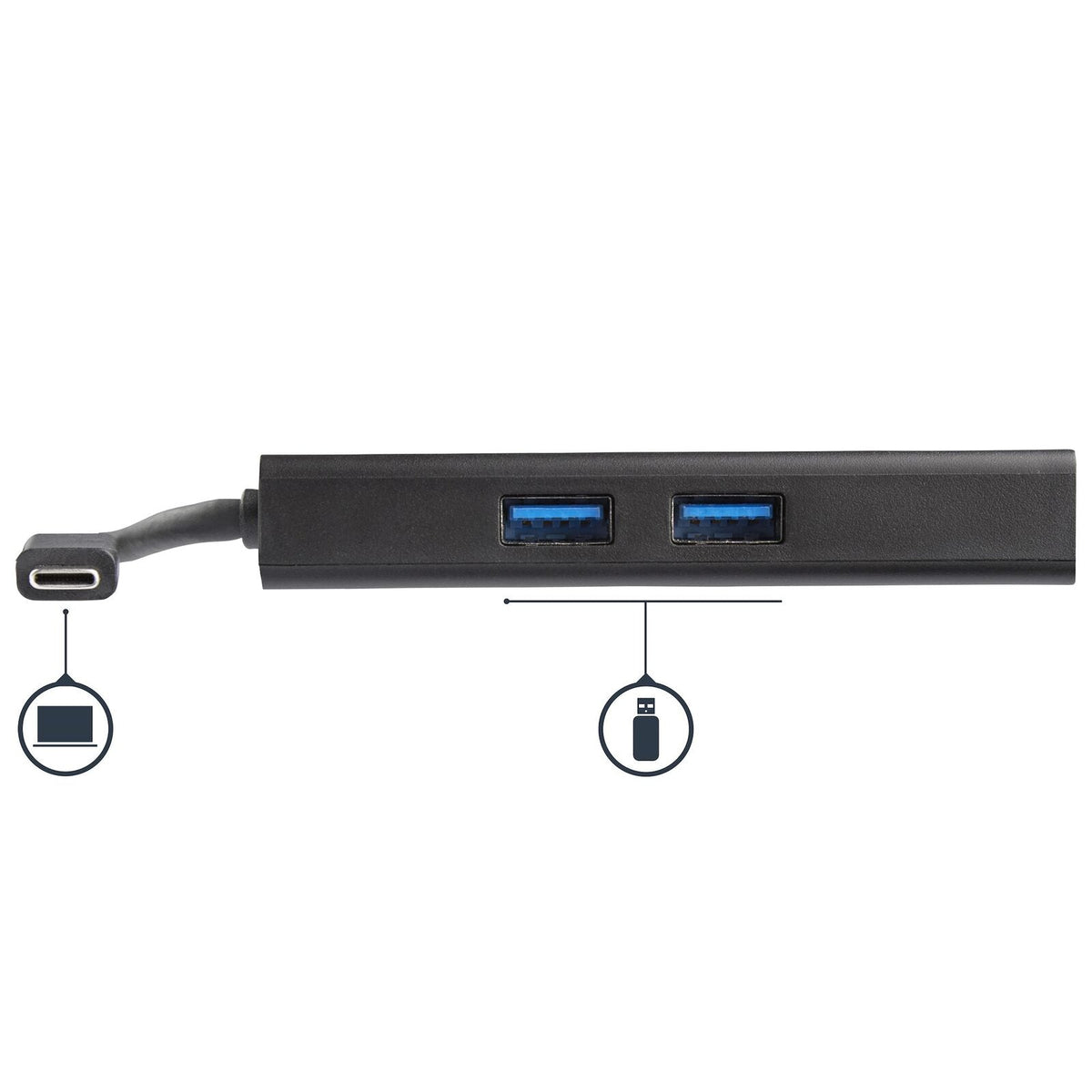Star Tech USB-C Multiport Adapter to 4K HDMI/Ethernet/USB 60W Dock f/ Laptop BLK — image 4