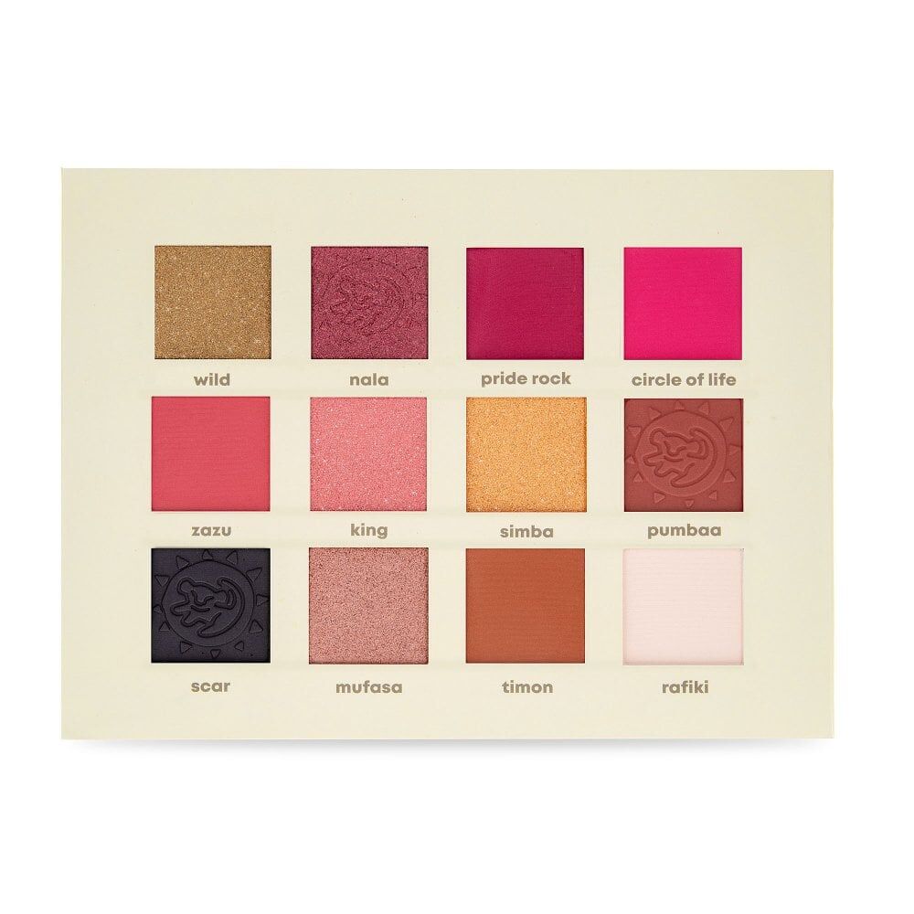 Disney Lion King Pigmented Eyeshadow Makeup Palette Multicoloured (12 Pieces) — image 2
