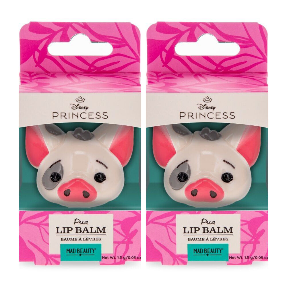 Disney Moana Pua Shaped Scented Moisturising Lip Balm Tropical Coconut (2 Pack)