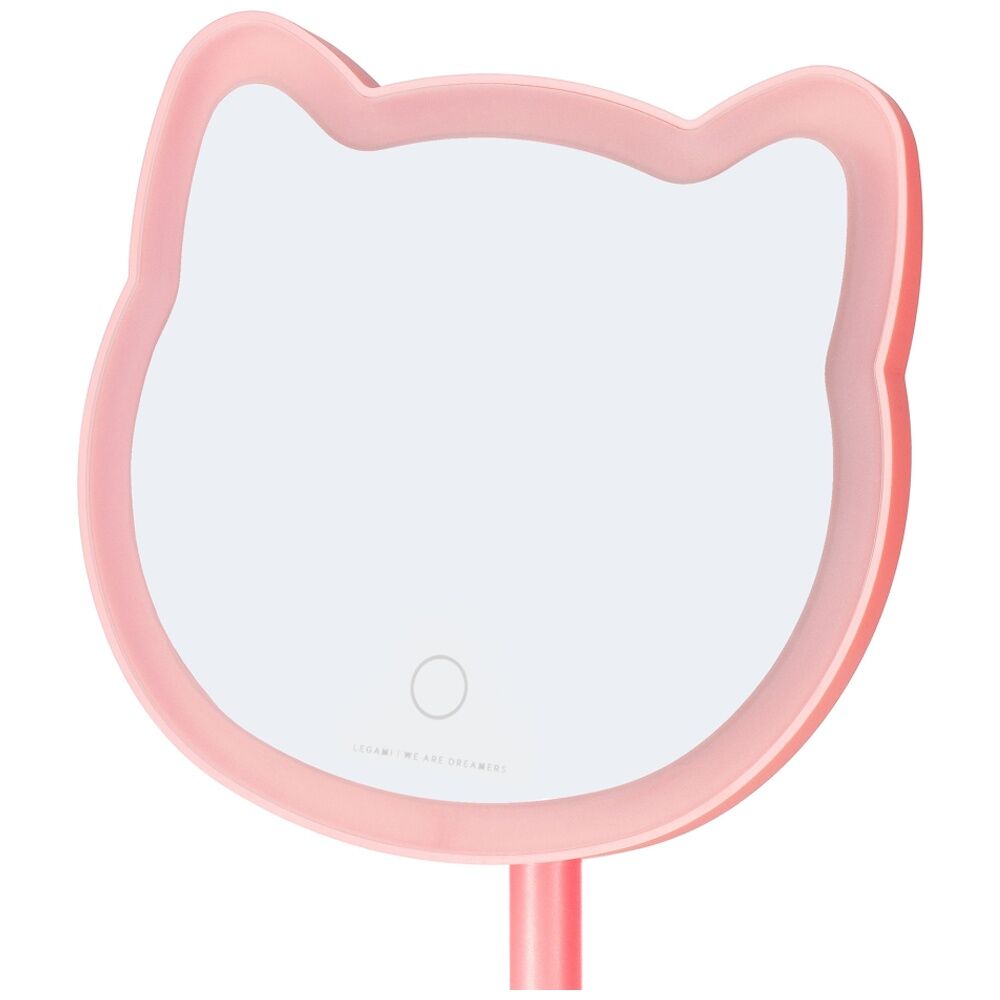 Legami Cat Shaped Make Up Mirror You Look Purrfect 33 LED Battery USB Dimmer — image 3