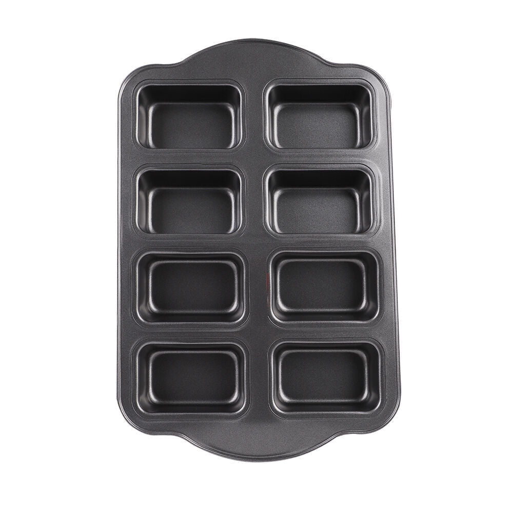 Daily Bake Professional 8-Cup Mini Loaf Pan Non-Stick Bakeware Mould Black — image 4