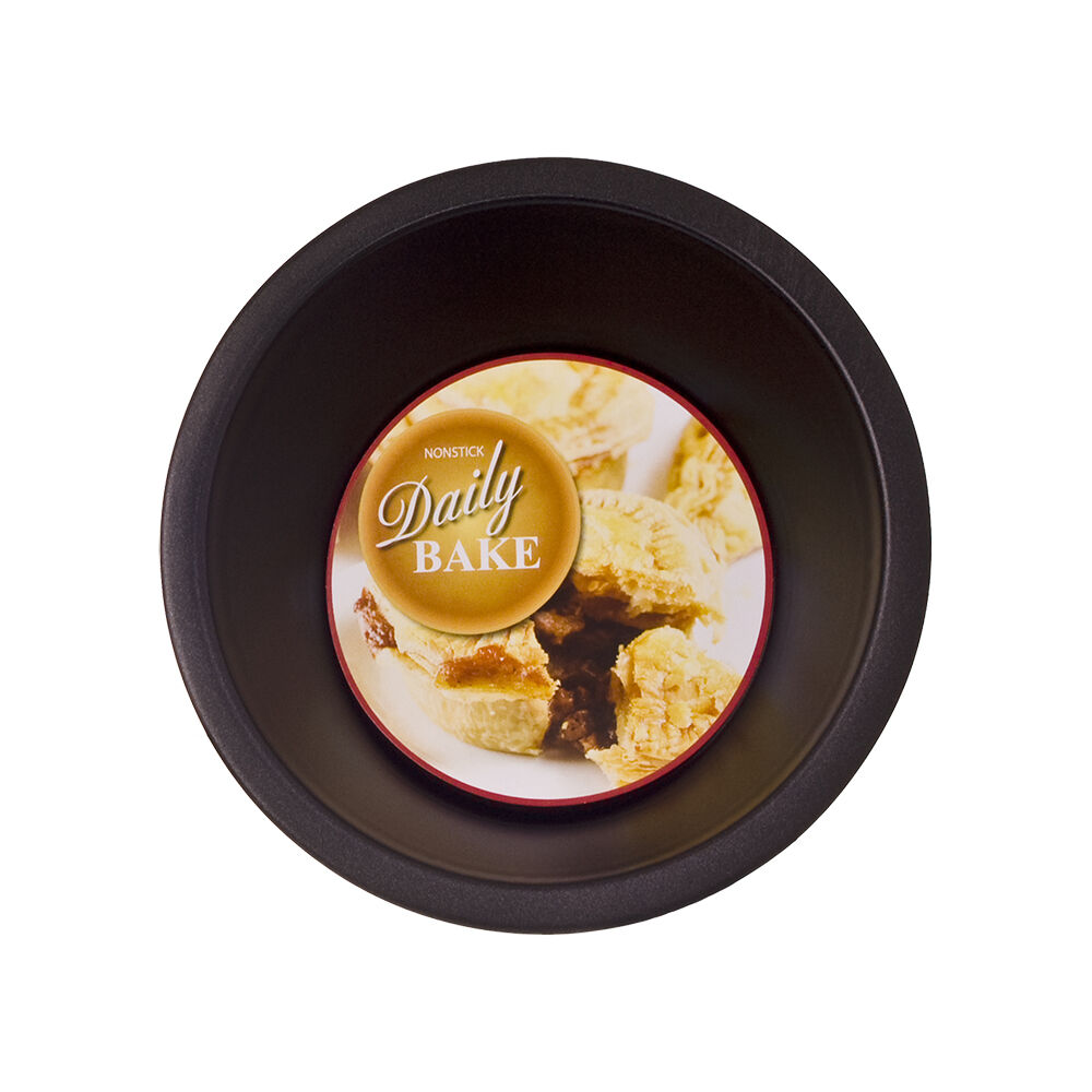 Daily Bake Non-Stick Round Pie Dish Mould/Mold Home Bakeware 12cm Black — image 2