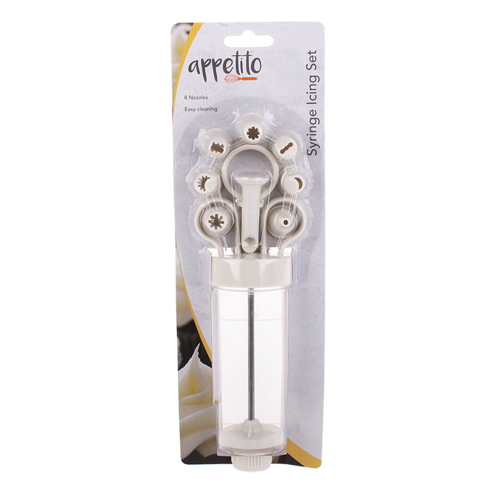 Appetito Syringe Icing Set w/8 Nozzles Home Kitchen Cooking/Baking Utensil — image 2