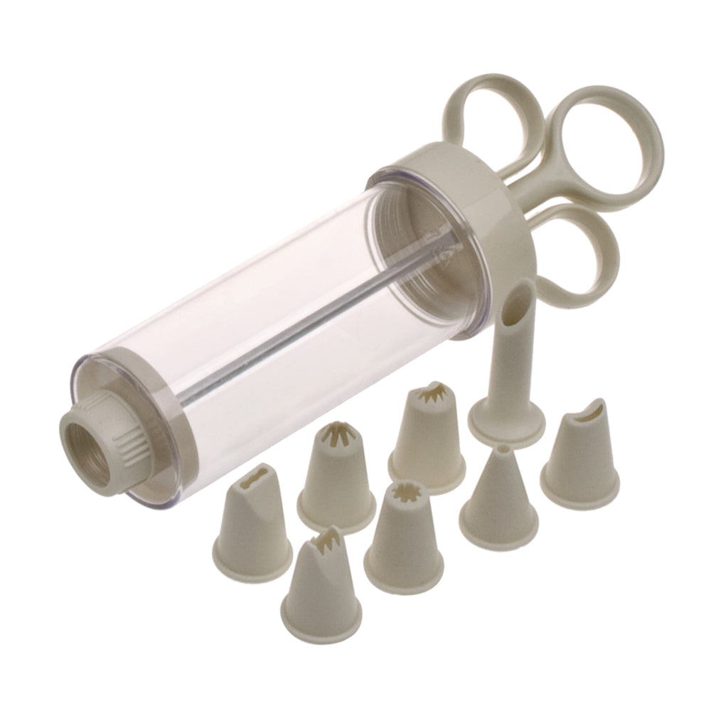 Appetito Syringe Icing Set w/8 Nozzles Home Kitchen Cooking/Baking Utensil
