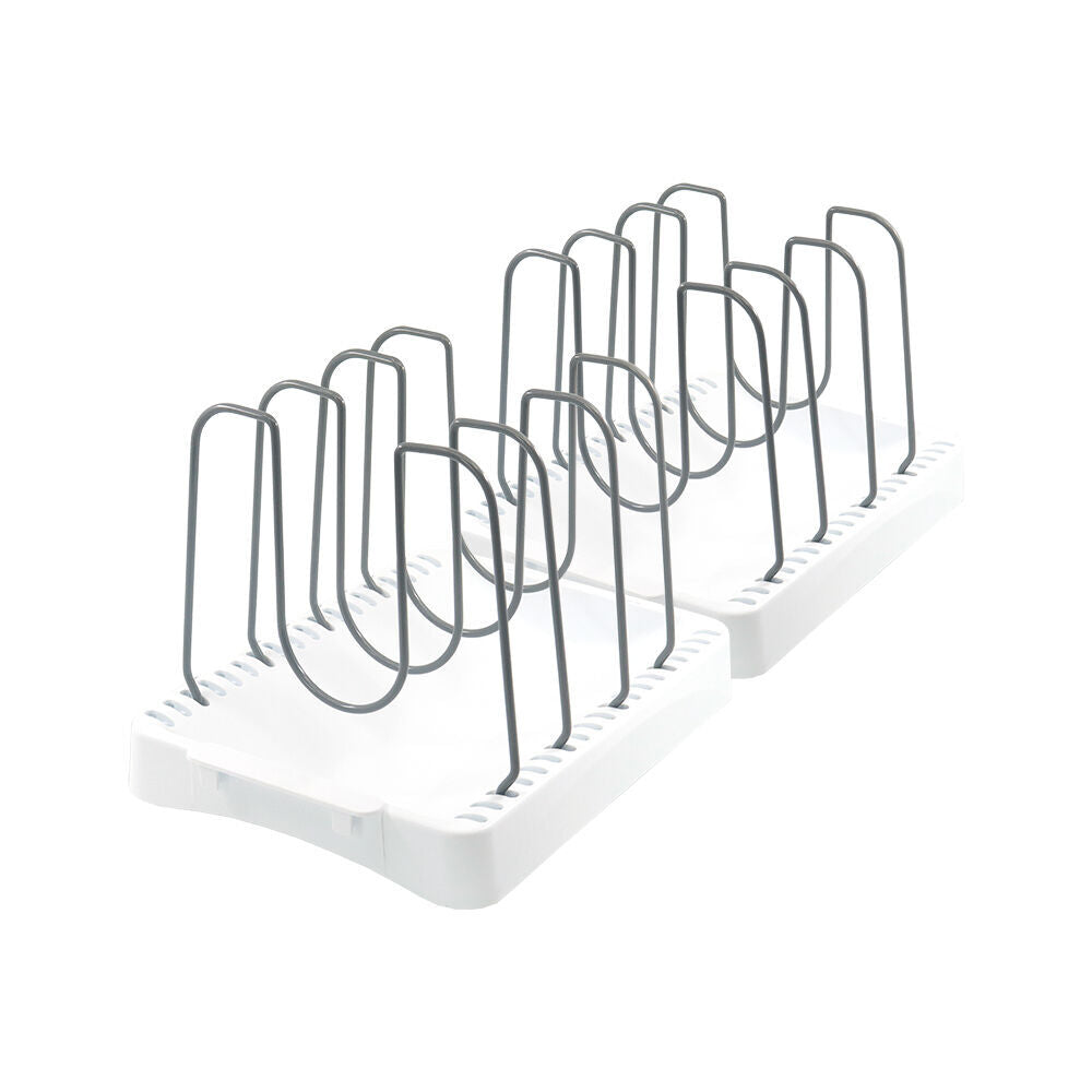 Grand Fusion Cookware Organiser 4-Adjustable Dividers Rack/Stand 26x20cm (2 Pack) — image 3