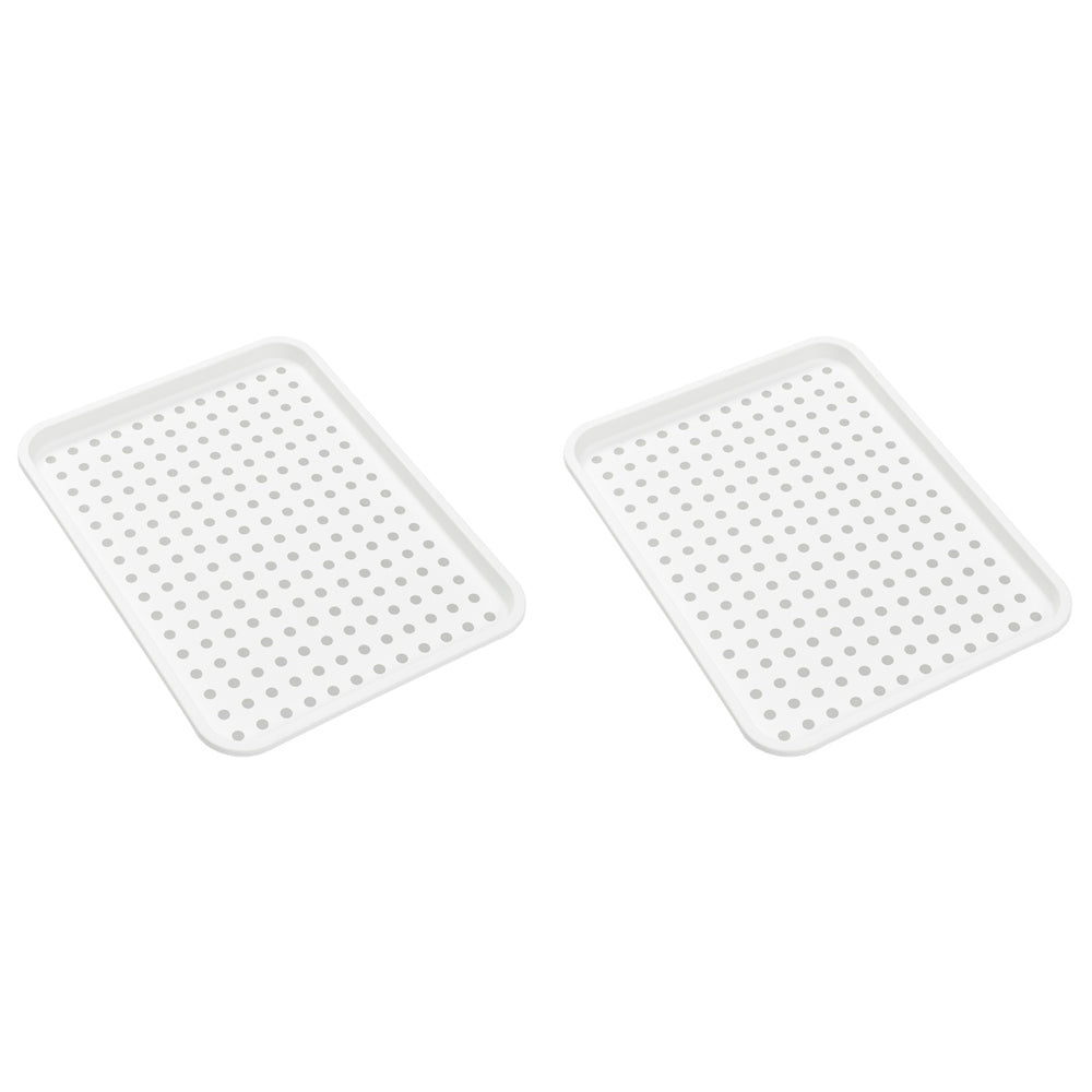 Madesmart Under Sink Drip Tray Home/Kitchen Organiser Rect 43x33cm White (2 Pack)