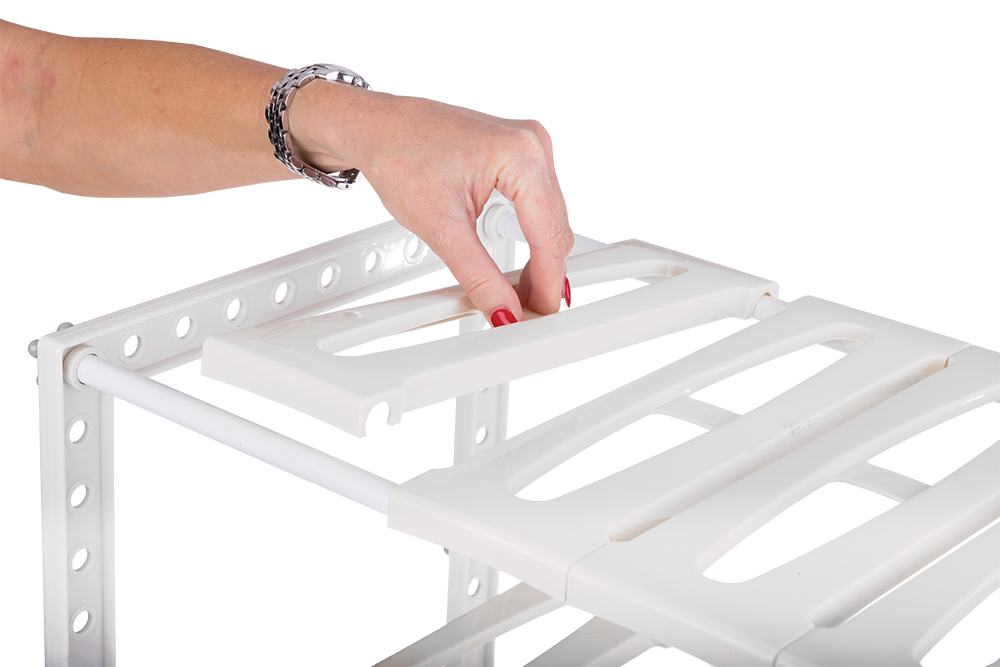 D.Line Expandable Kitchen/Bath Under Sink Shelf Organiser 40x30cm White — image 5
