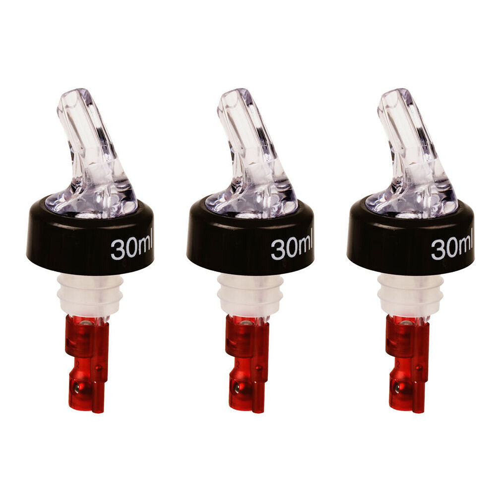 Bartender Spirit Pourer Bottle Spout Dispenser Shot Dripper Barware 30ml (3 Pack)