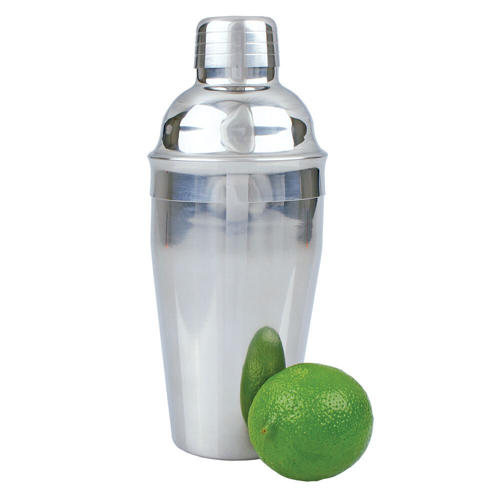 Bartender Stainless Steel Cocktail Shaker Drink Mixer Barware 550ml Silver (2 Pack) — image 3
