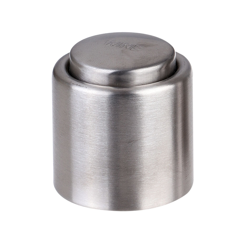 Bartender Stainless Steel Wine Bottle Stopper Resealaer Cap Saver Silver