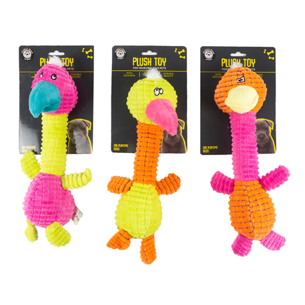 Dudley's World of Pets Plush Bird Toy With Squeaker Dog/Pet Soft Toy Assorted — image 2