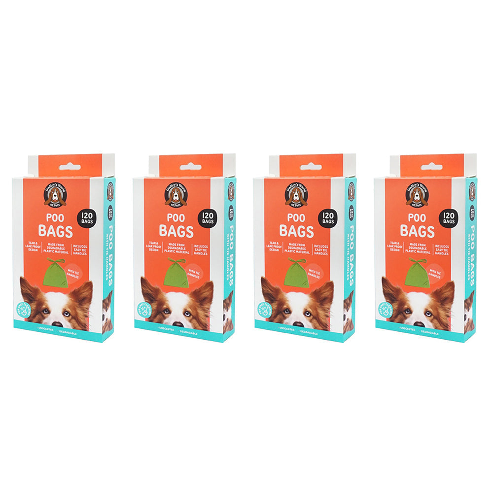 Dudley's World of Pets Dog Poo Clean Up Portable Eco Friendly Bags (480 Pieces)