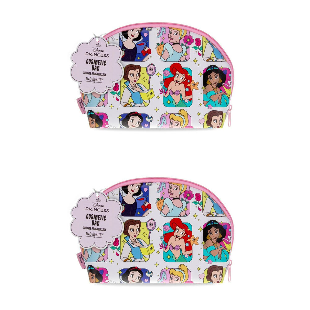 Disney Princess Express Yourself Cosmetic Storage Toiletry Bag Multicoloured (2 Pack)