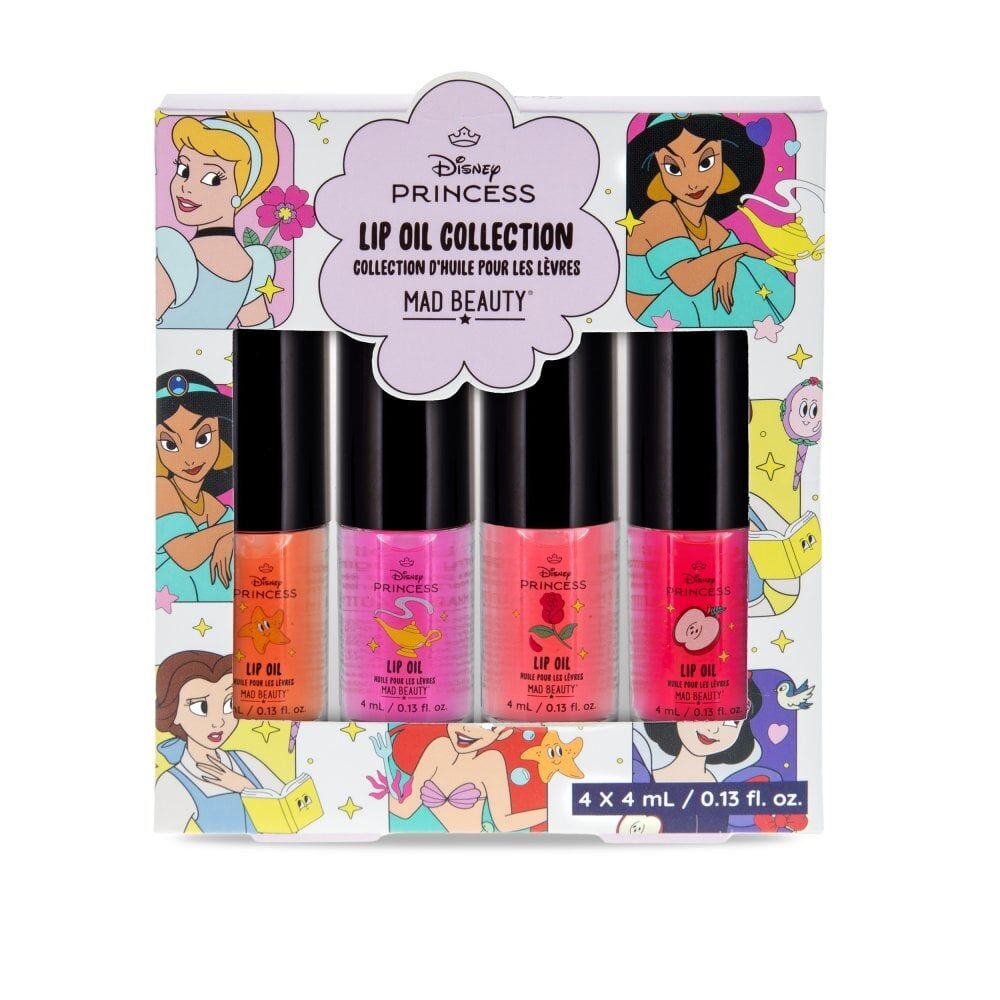 Disney Princess Express Yourself Hydrating Lip Oil Set 16ml (4 Pieces)