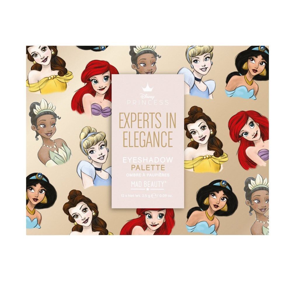 Disney Pure Princess Pigmented Eyeshadow Makeup Palette Multicoloured (12 Pieces)