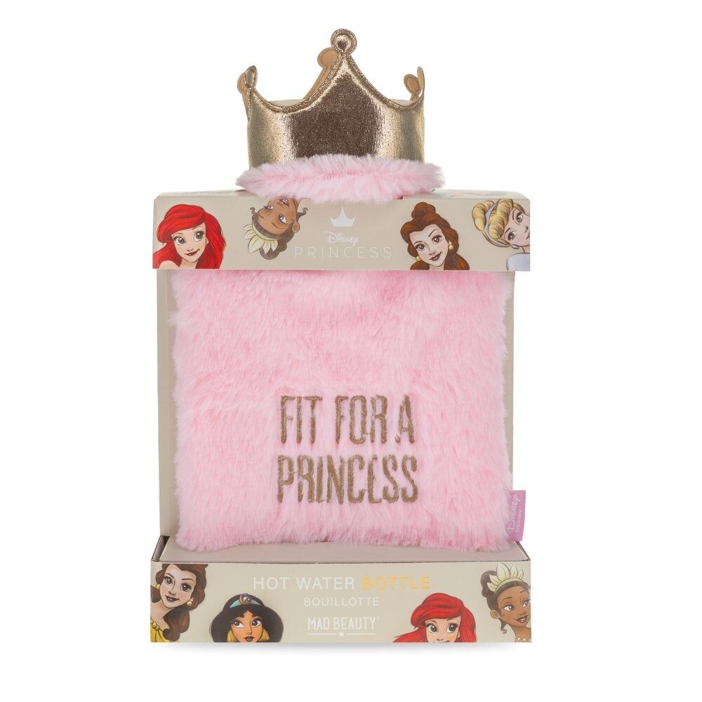Disney 500ml Pink/Gold Pure Princess Removable Plush Hot Water Bottle