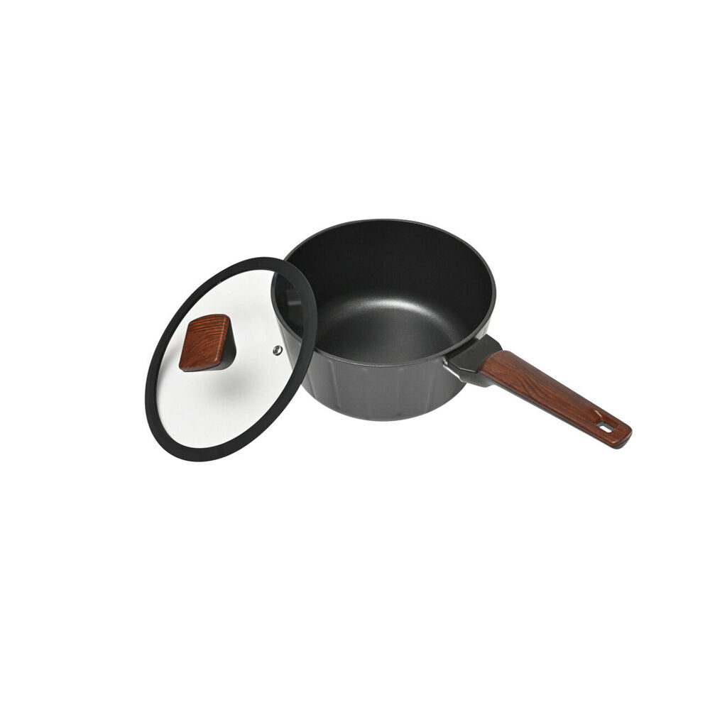 Classica Elegance 20cm Saucepan Non-Stick Cooking Pot Cookware w/ Handle Black — image 3