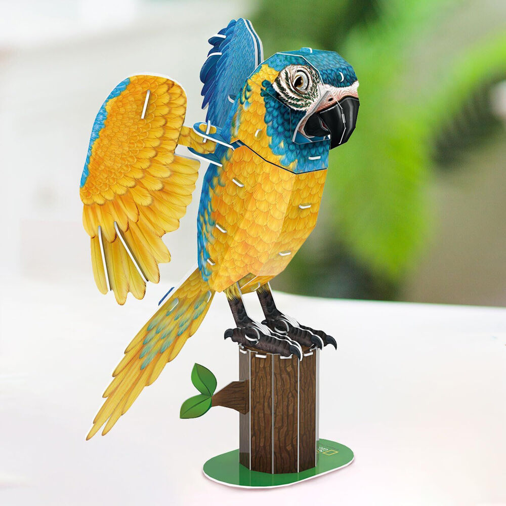 National Geographic Blue-Throated Macaws 3D Puzzle 16x37cm Kids Game 8y+ — image 4